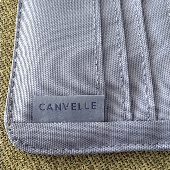 Canvelle Purple Card Holder Long Wallet slim - Picture 2 of 5